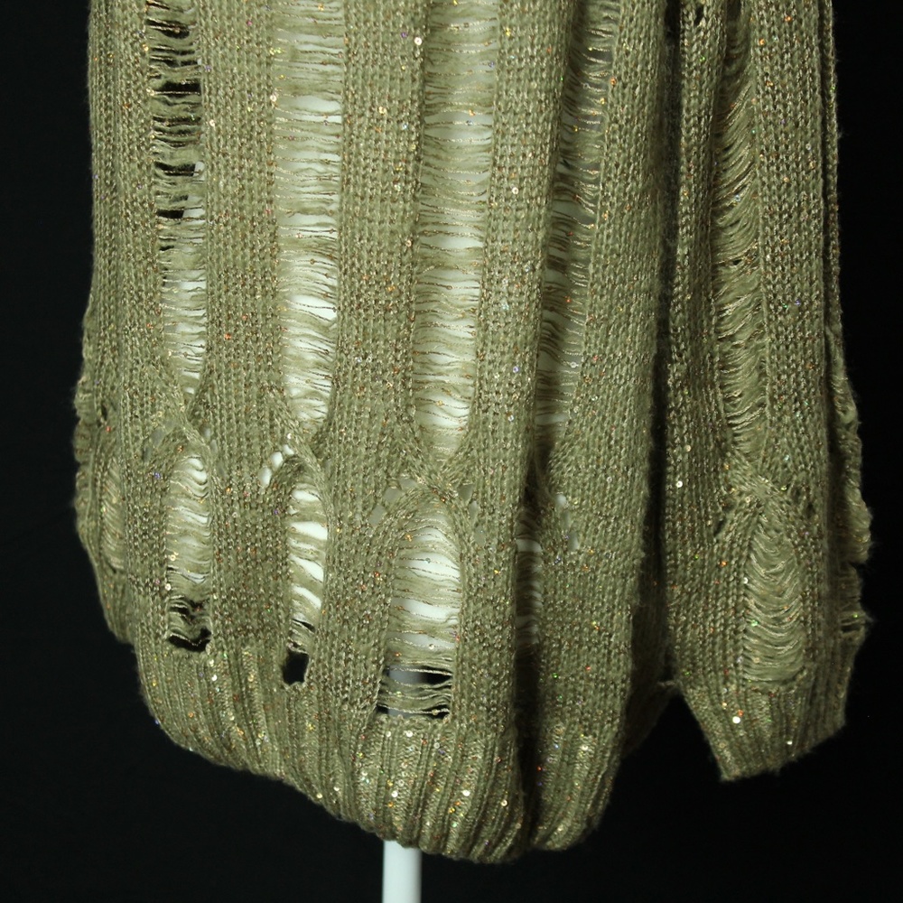 NWT | Chaudry KC | Gold Sequin Sweater | Sz S - Picture 7 of 16